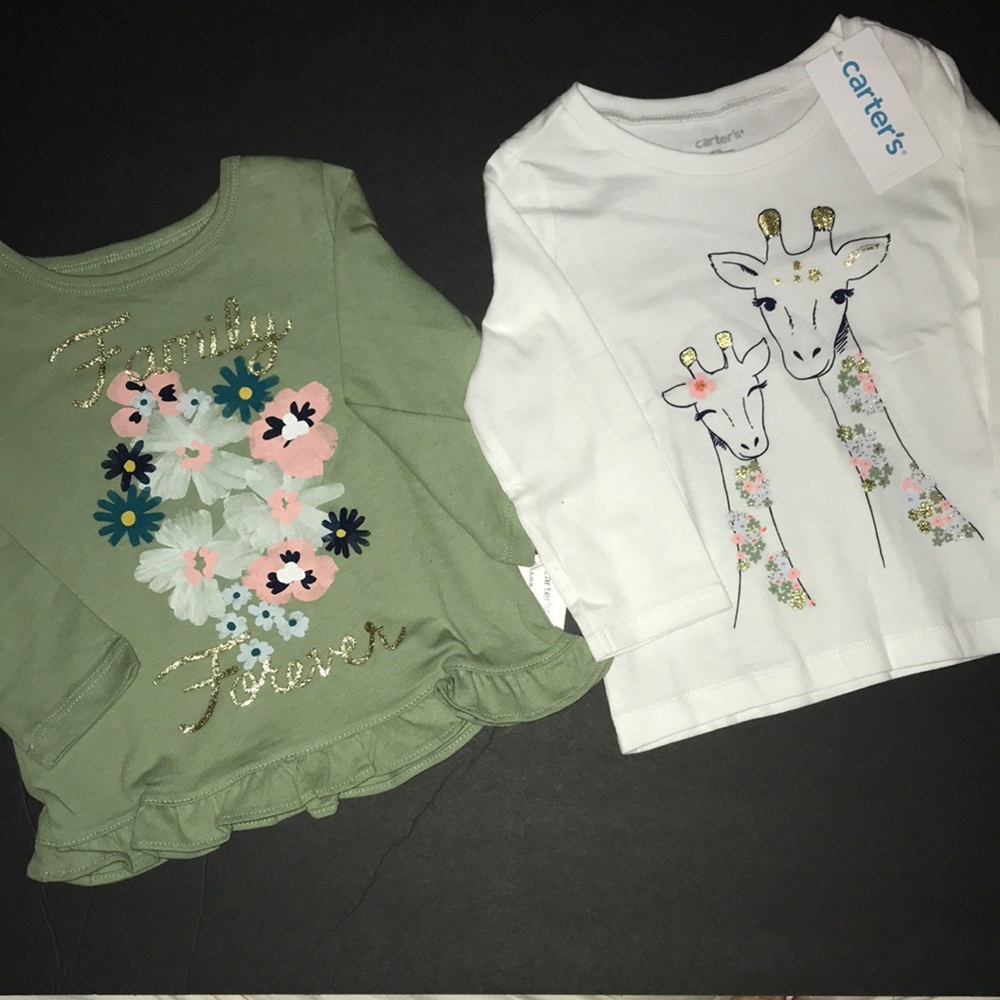 2 NWT Carter’s long sleeve graphic tshirts - Picture 10 of 10